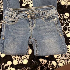 Wallflower Women's Light Blue Boot cut Jeans